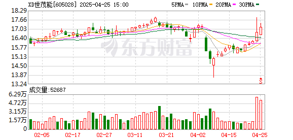 在线股票配资平台 世茂能源：2025年一季度净利润3342.38万元